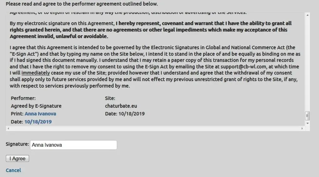 chaturbate регистрация
