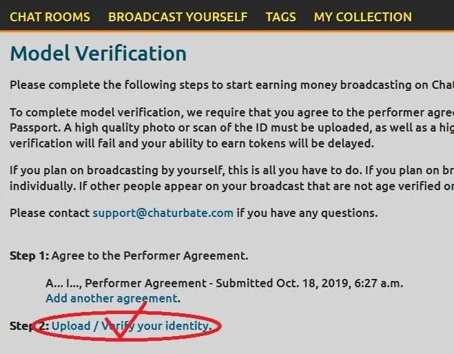 chaturbate регистрация