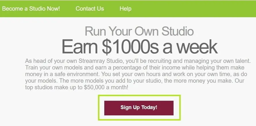 Streamray регистрация аккаунта студии